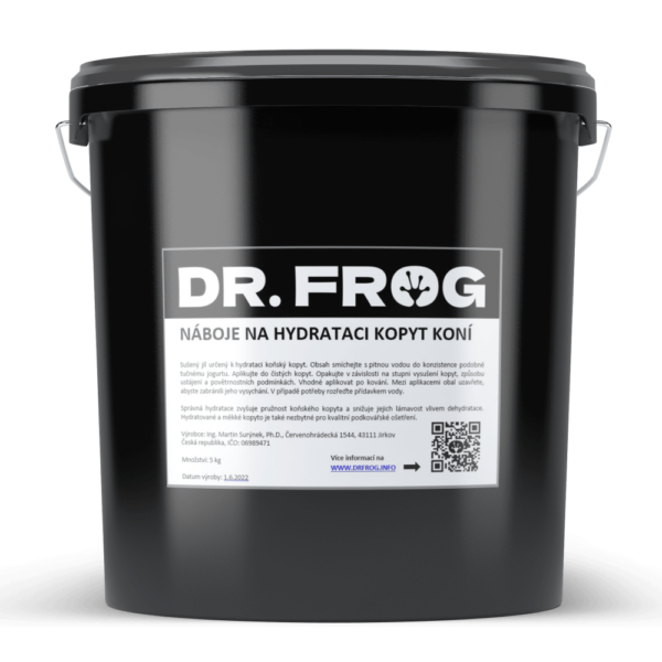 Náboje na hydrataci kopyt koní Dr. Frog